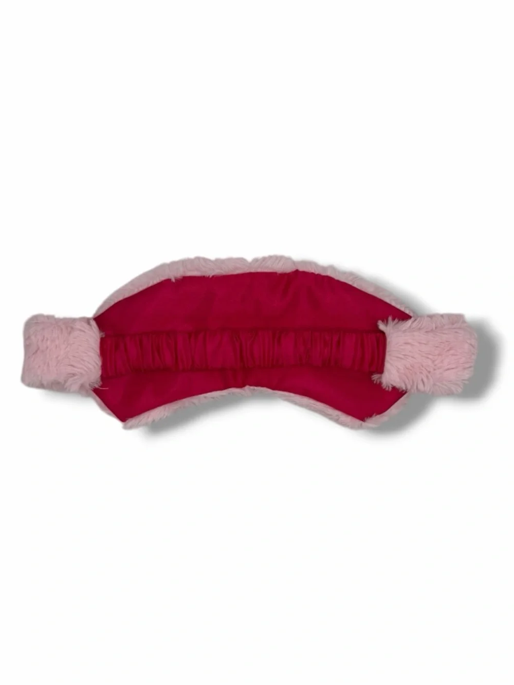 Plush Faux Fur Pink Eye Mask Sleep Mask